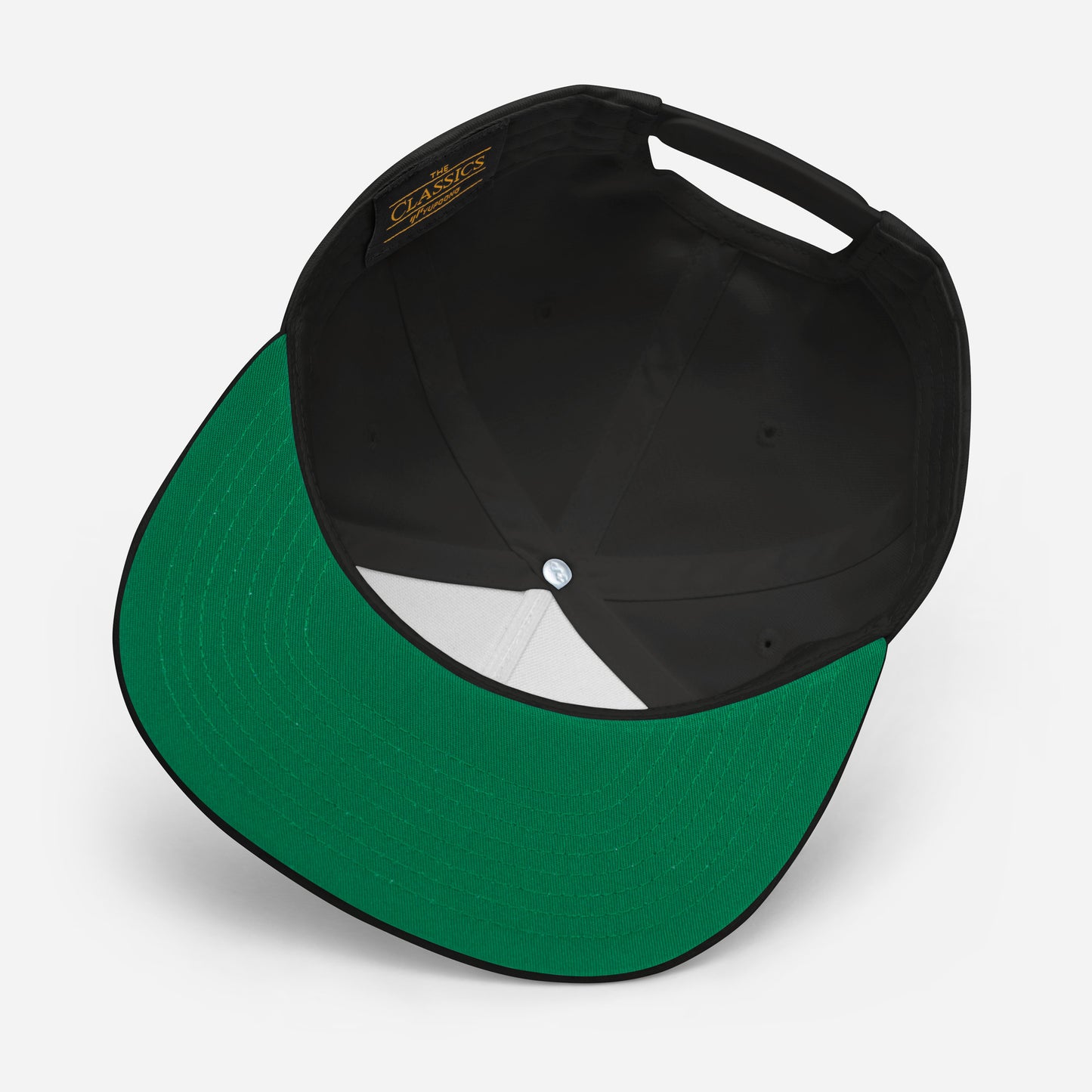 Gorra de visera plana bordada