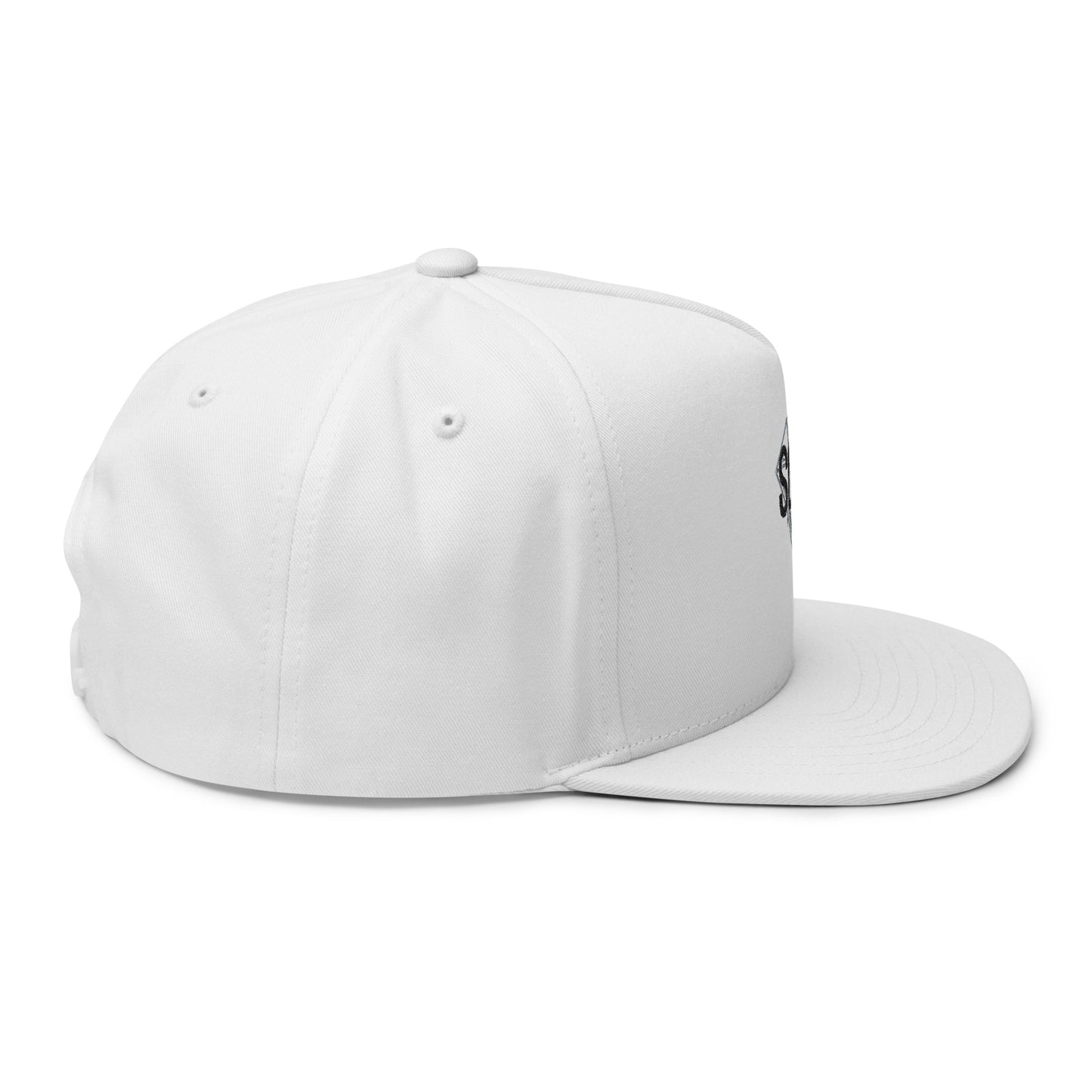 Gorra de visera plana bordada