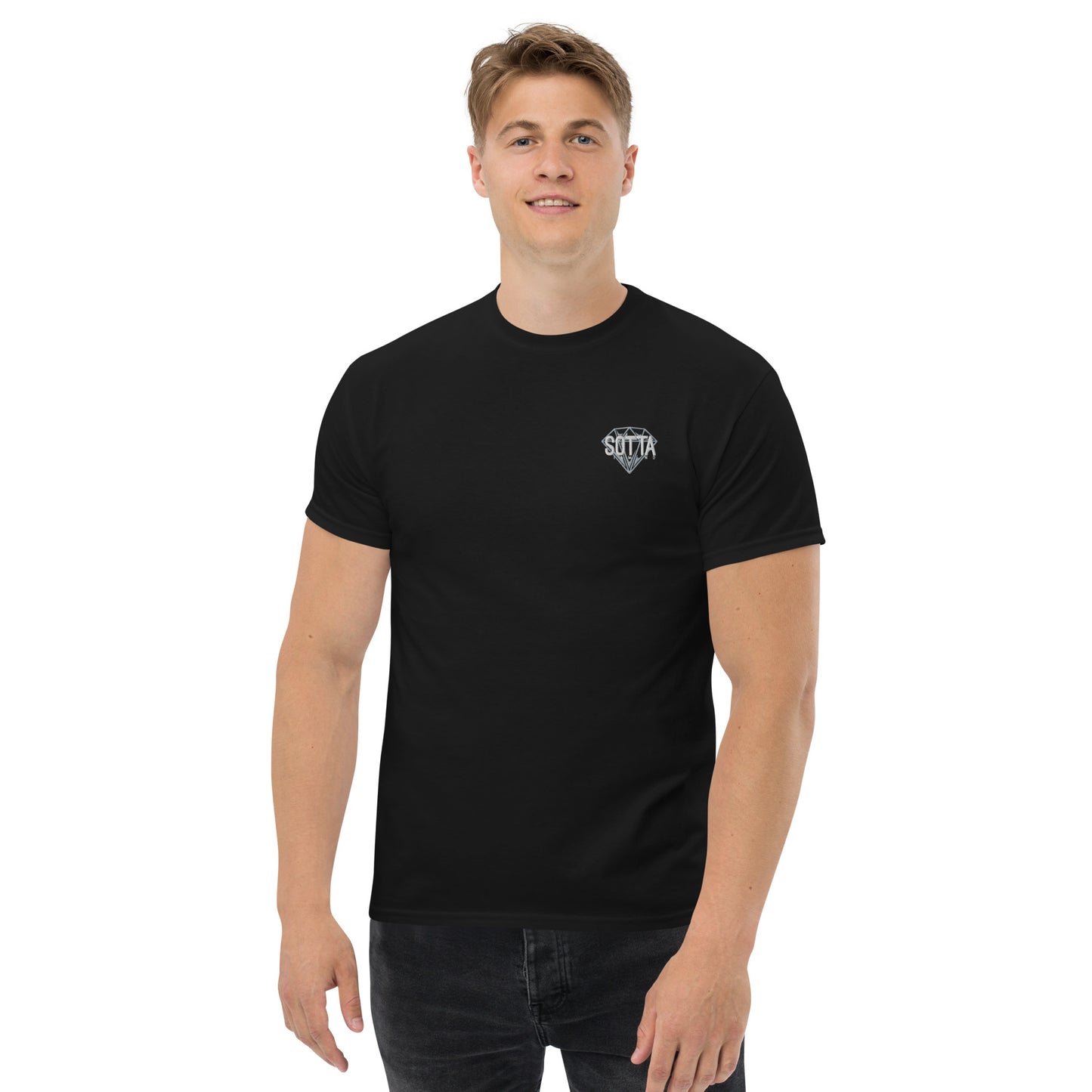 Camiseta clásica con logo bordado unisex