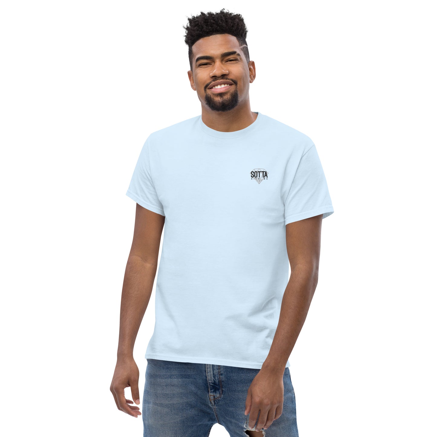 Camiseta clásica con logo bordado unisex