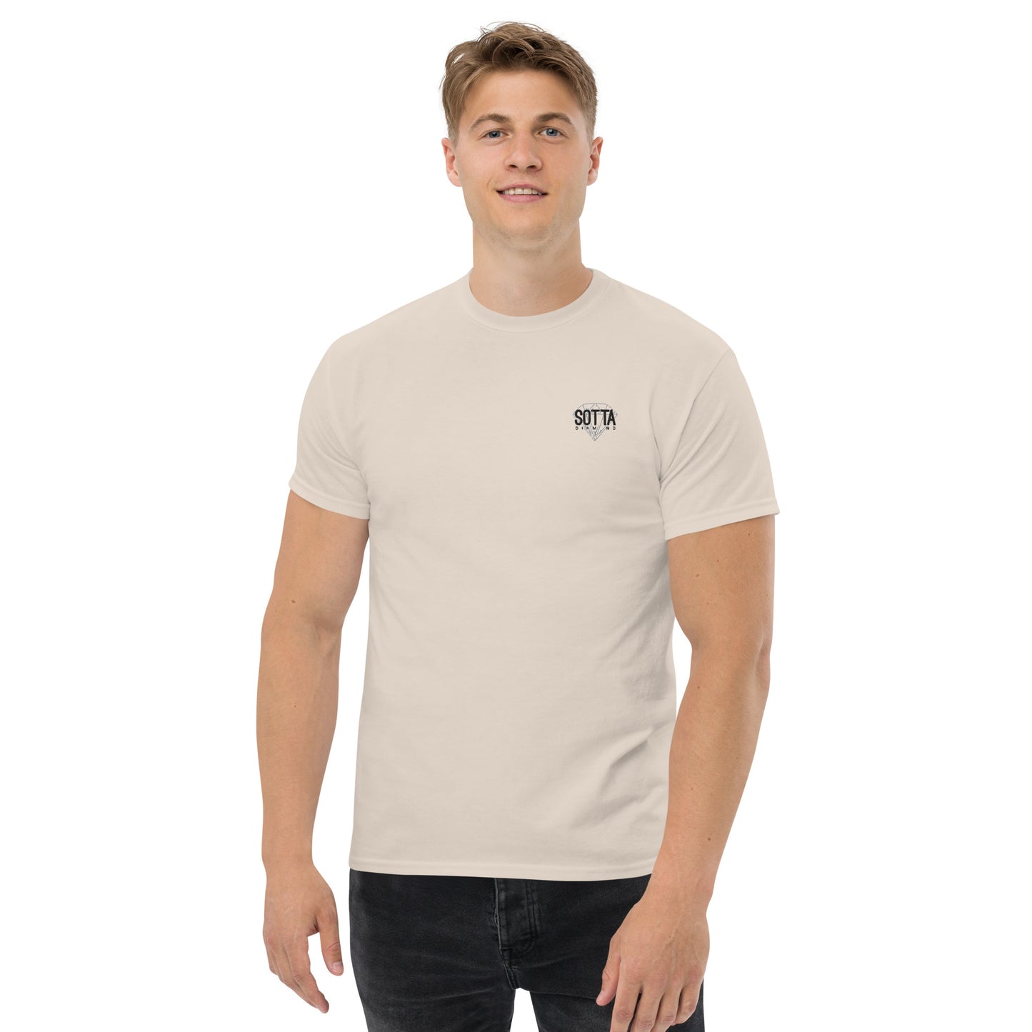 Camiseta clásica con logo bordado unisex