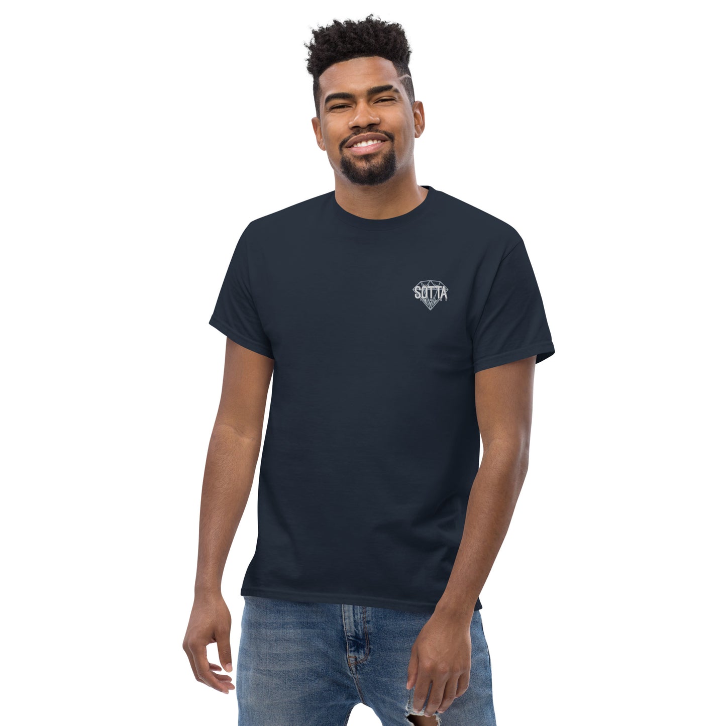 Camiseta clásica con logo bordado unisex