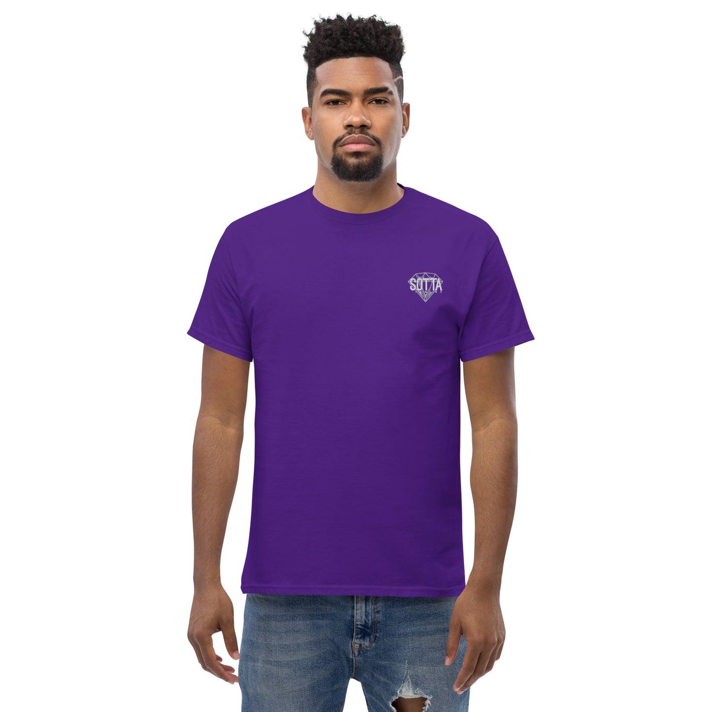 Camiseta clásica con logo bordado unisex