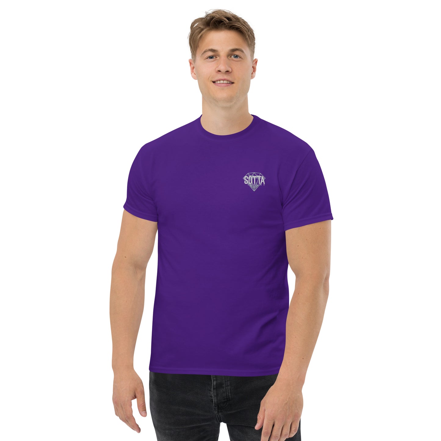 Camiseta clásica con logo bordado unisex