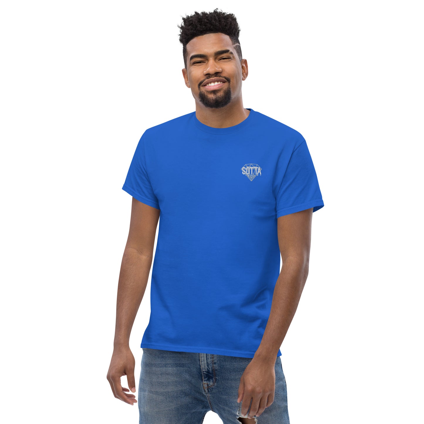 Camiseta clásica con logo bordado unisex