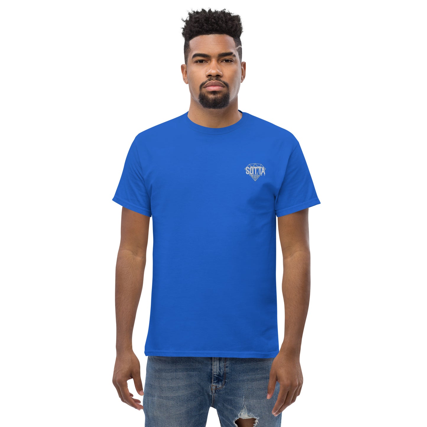 Camiseta clásica con logo bordado unisex