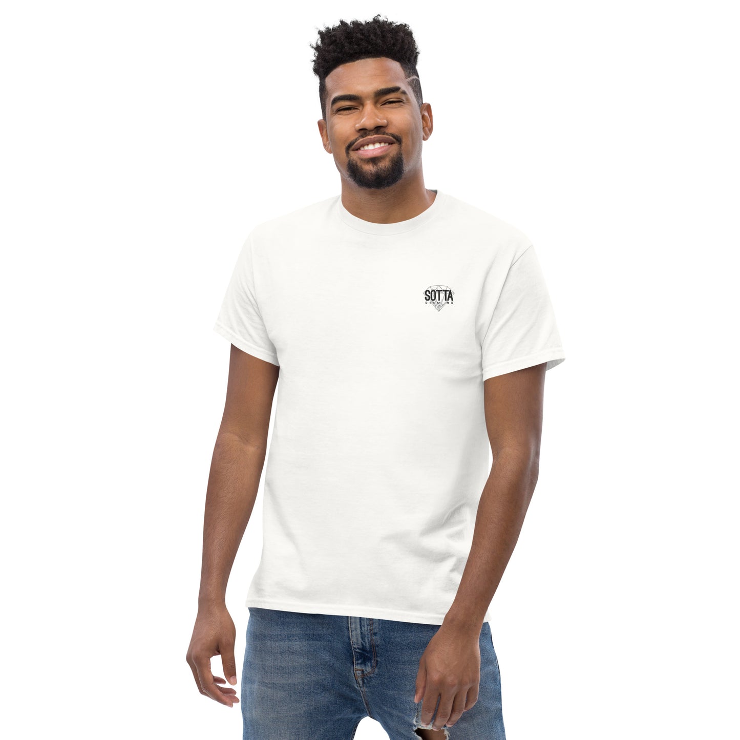 Camiseta clásica con logo bordado unisex