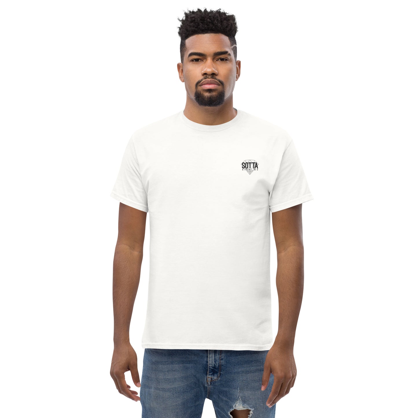 Camiseta clásica con logo bordado unisex