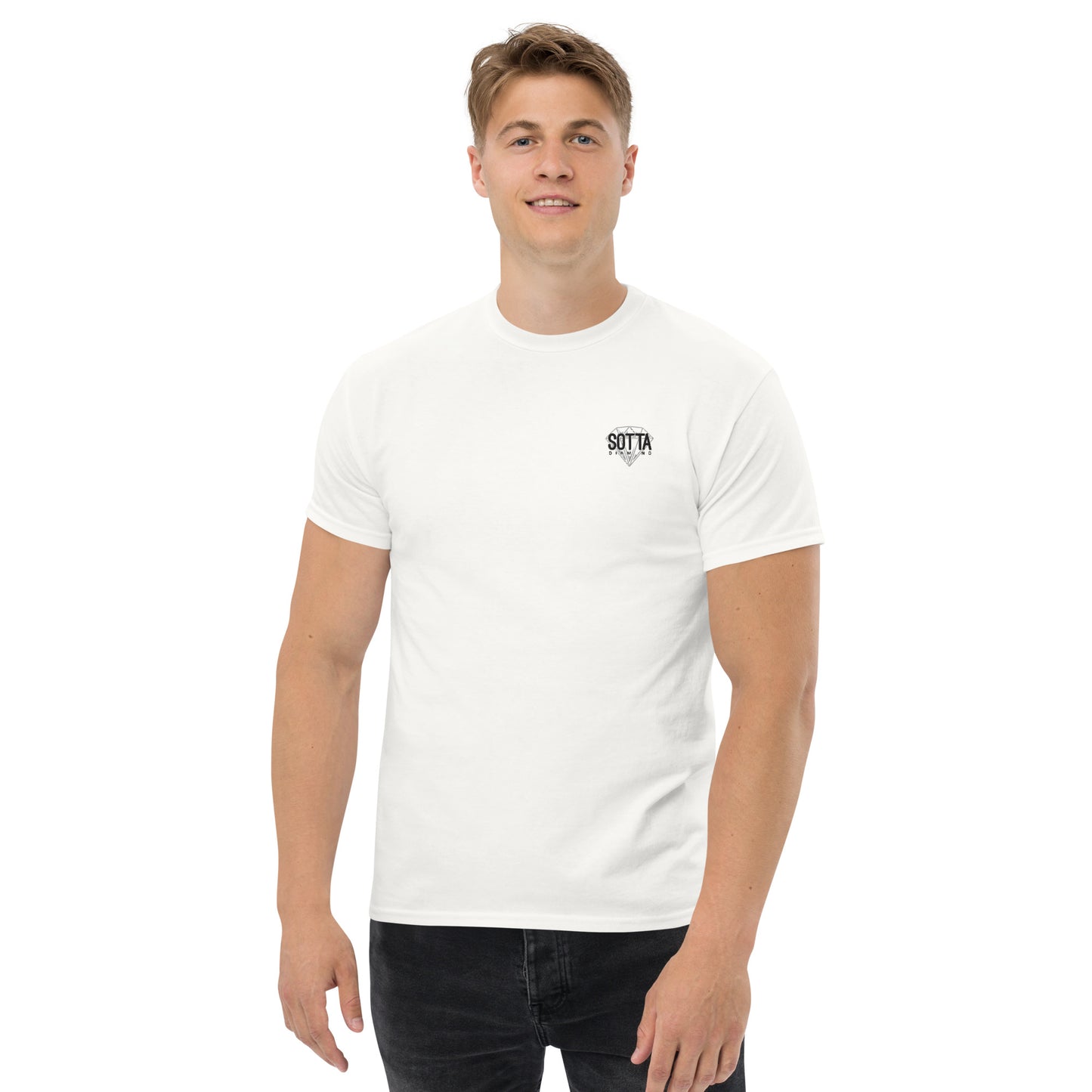 Camiseta clásica con logo bordado unisex